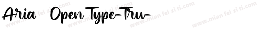 Aria常规 Open Type-Tru字体转换